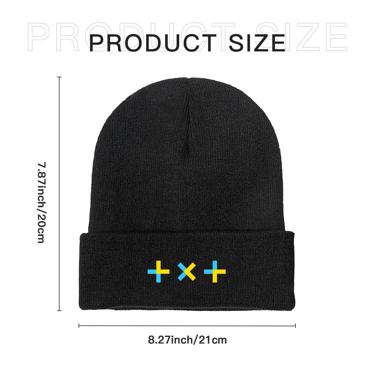 TXT Logo Beanie for Adults – Cozy Polyester Knit Hat - Stylish, Comfortable & Trendy Hat - Beyond The Shoppe
