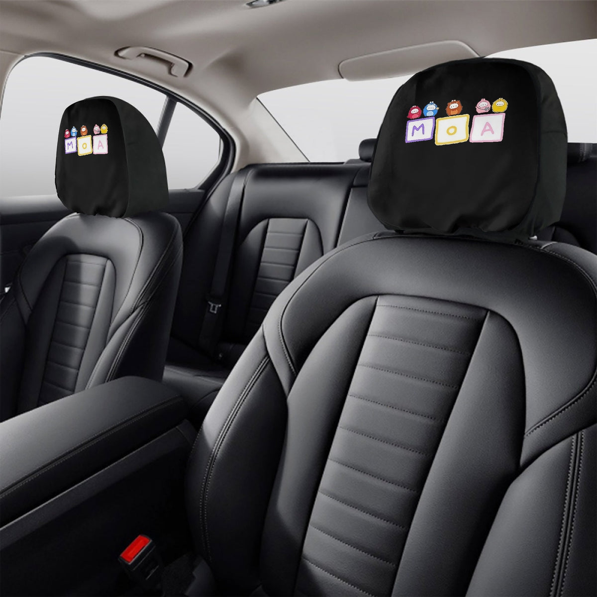 TXT MOA Car Headrest Covers - 2Pcs - car accessories - Great KPop Gift! - Beyond The Shoppe