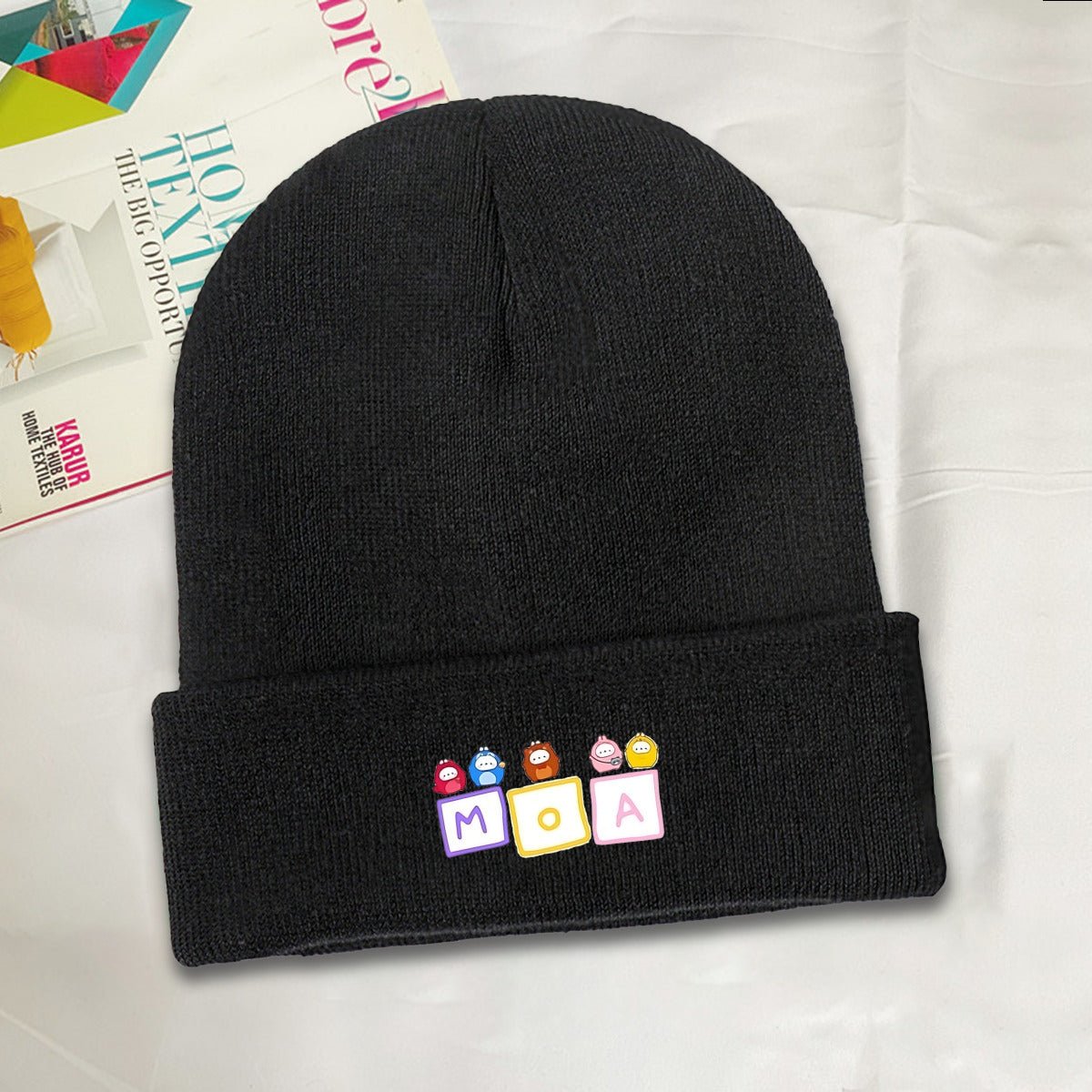 TXT MOA Family Beanie for Adults – Cozy Polyester Knit Hat - Stylish, Comfortable & Trendy Hat - Beyond The Shoppe