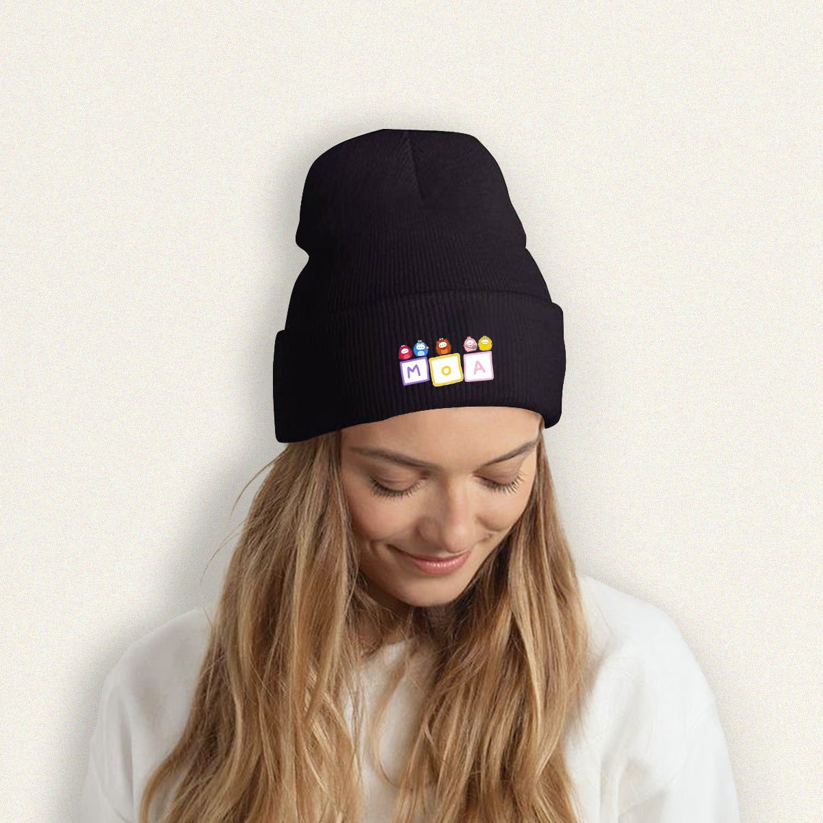 TXT MOA Family Beanie for Adults – Cozy Polyester Knit Hat - Stylish, Comfortable & Trendy Hat - Beyond The Shoppe