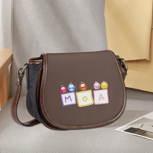 TXT MOA Flap Saddle Bag – Perfect Everyday Crossbody Purse - Chic & Cute Bag - Beyond The Shoppe