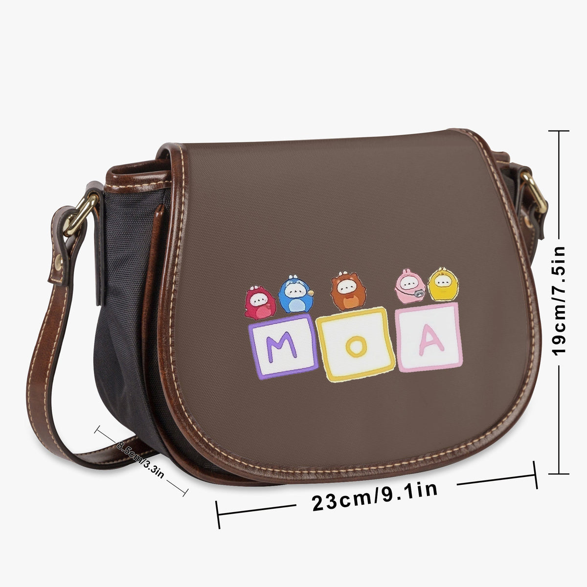 TXT MOA Flap Saddle Bag – Perfect Everyday Crossbody Purse - Chic & Cute Bag - Beyond The Shoppe