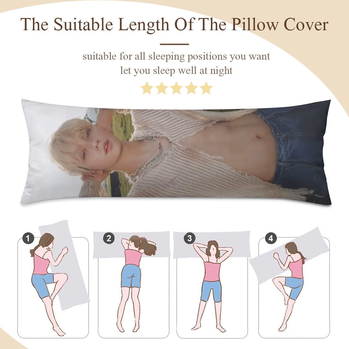 TXT Soobin Full Body Pillow Case - Double Sided Full Body Pillowcases - 3 sizes! - Beyond The Shoppe