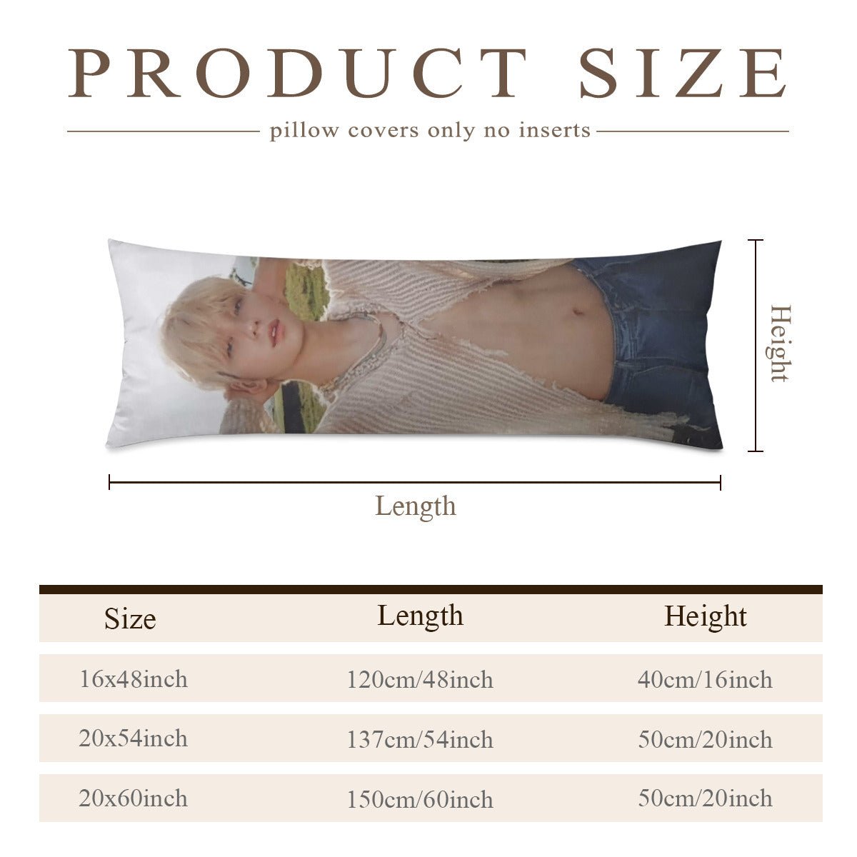 TXT Soobin Full Body Pillow Case - Double Sided Full Body Pillowcases - 3 sizes! - Beyond The Shoppe