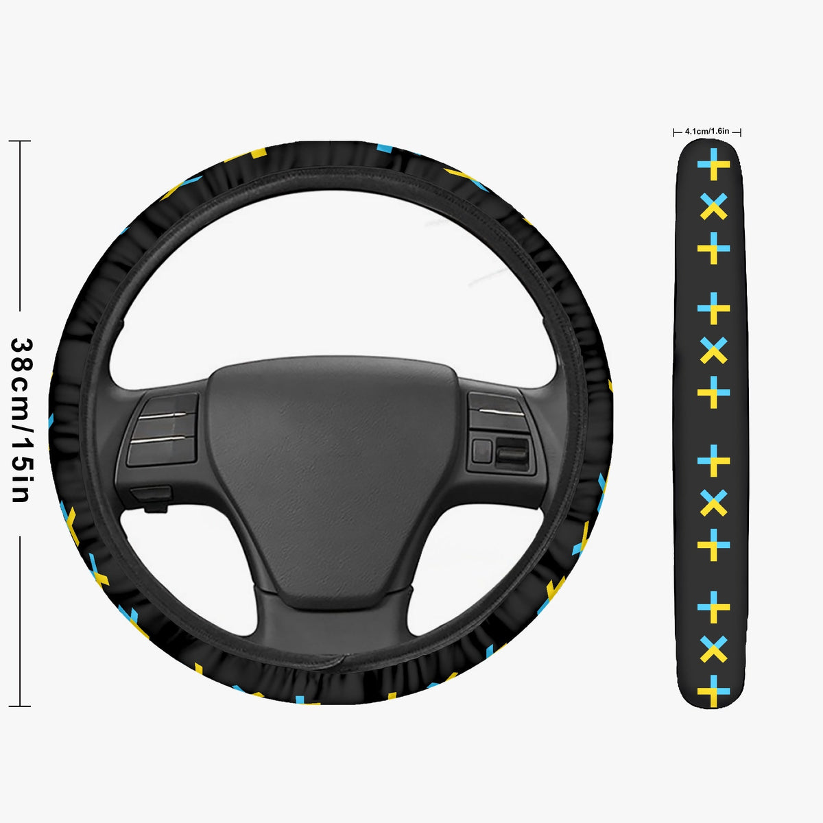 TXT Steering Wheel Cover - car accessory - black steering cover - great gift - kpop car accessories - Beyond The Shoppe
