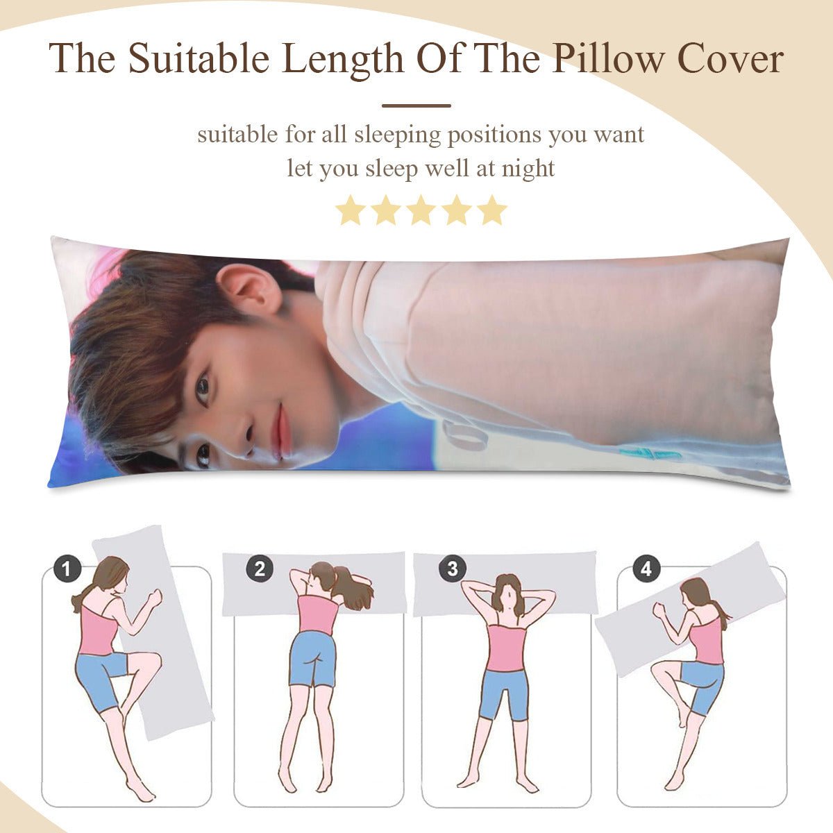 TXT Taehyun Full Body Pillow Case - Double Sided Full Body Pillowcases - 3 sizes! - Beyond The Shoppe