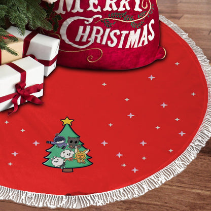 TXT Tomorrow X Together MOA Holiday Tree Skirt – Plush Christmas Tree Skirt - Soft, Cozy & Festive Decor - Beyond The Shoppe