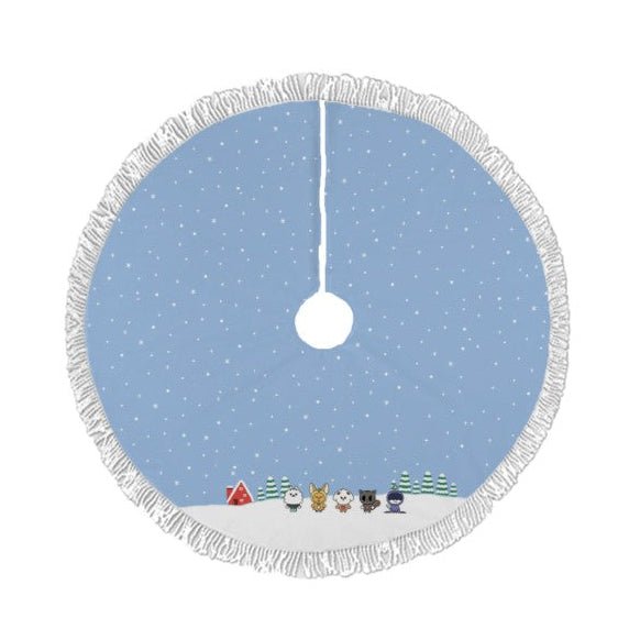 TXT Tomorrow X Together MOA Holiday Tree Skirt – Plush Christmas Tree Skirt - Soft, Cozy & Festive Decor - Beyond The Shoppe