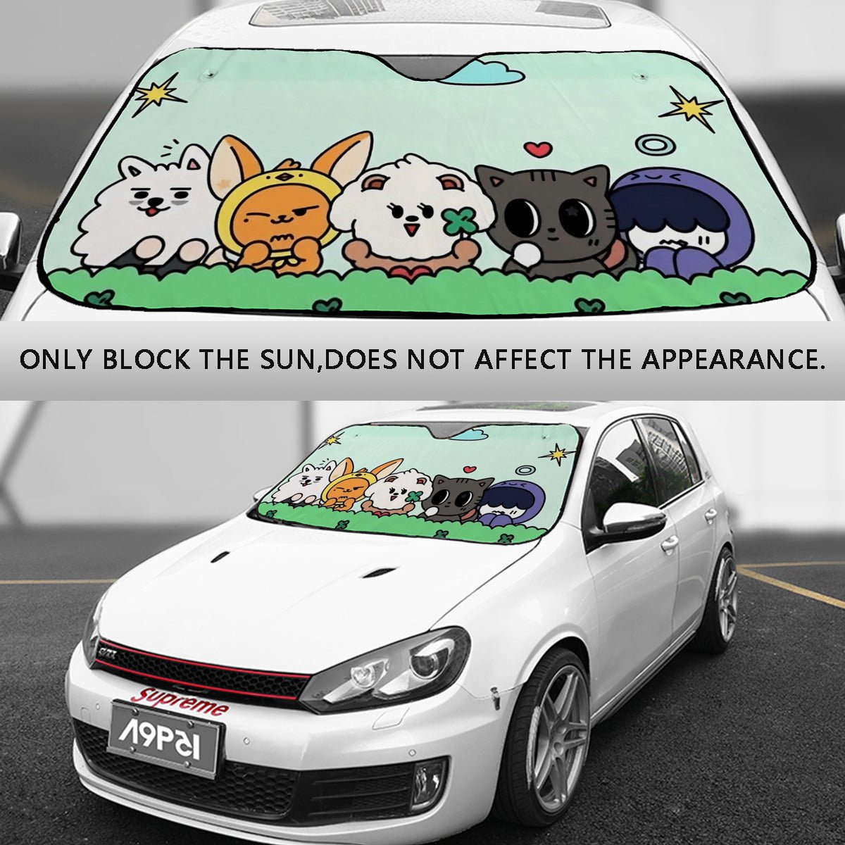 TXT - Windshield Sun Cover - Tomorrow x Together - MOA - Windshield Sun Shade - Car sun visor - Car sun blocker - Windshield heat shield - Beyond The Shoppe