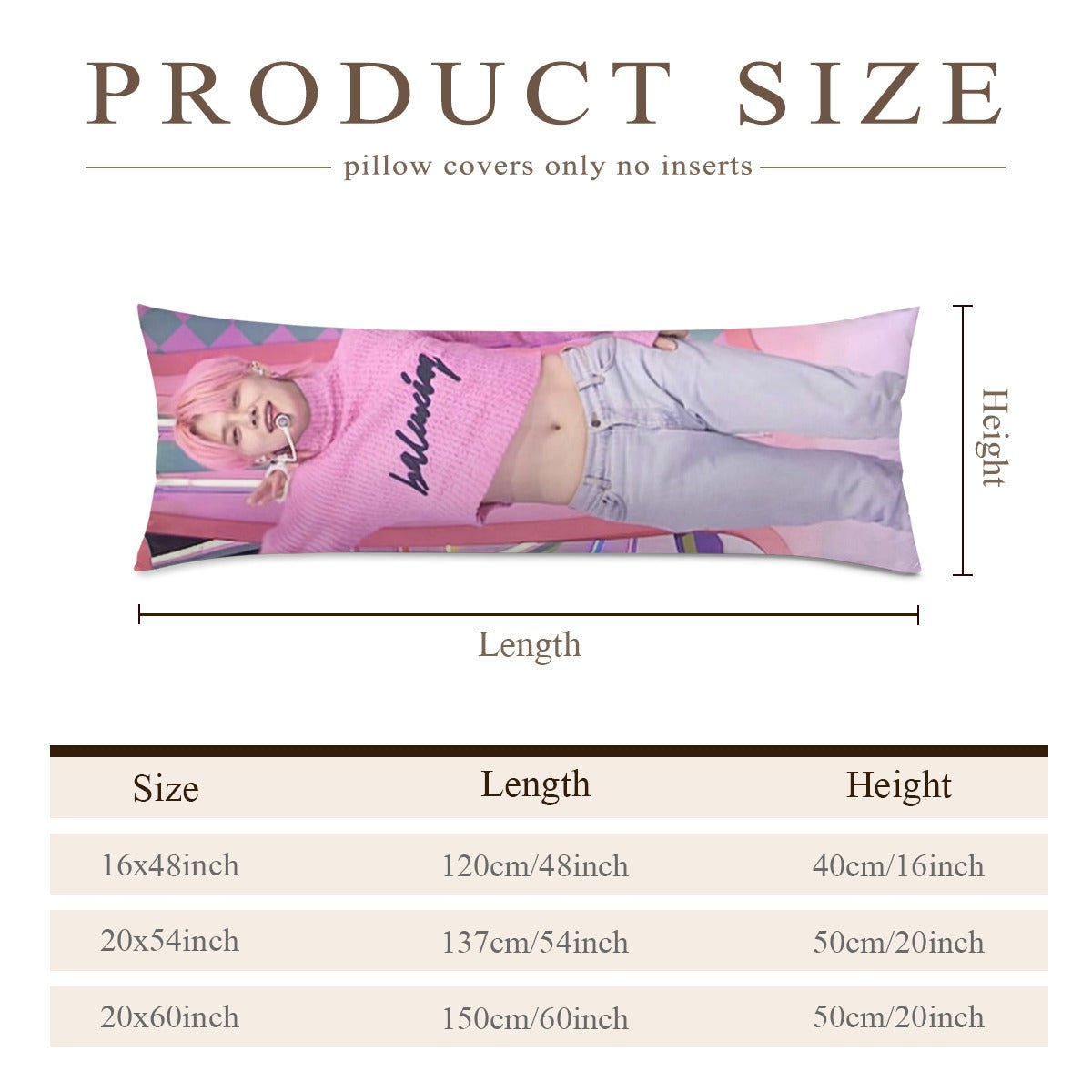 TXT Yeonjin Full Body Pillow Case - Double Sided Full Body Pillowcases - 3 sizes! - Beyond The Shoppe