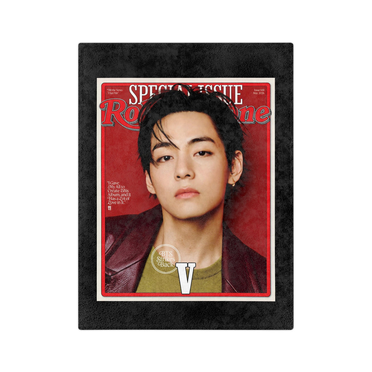 V Magazine Portrait Velveteen Blanket - Beyond The Shoppe
